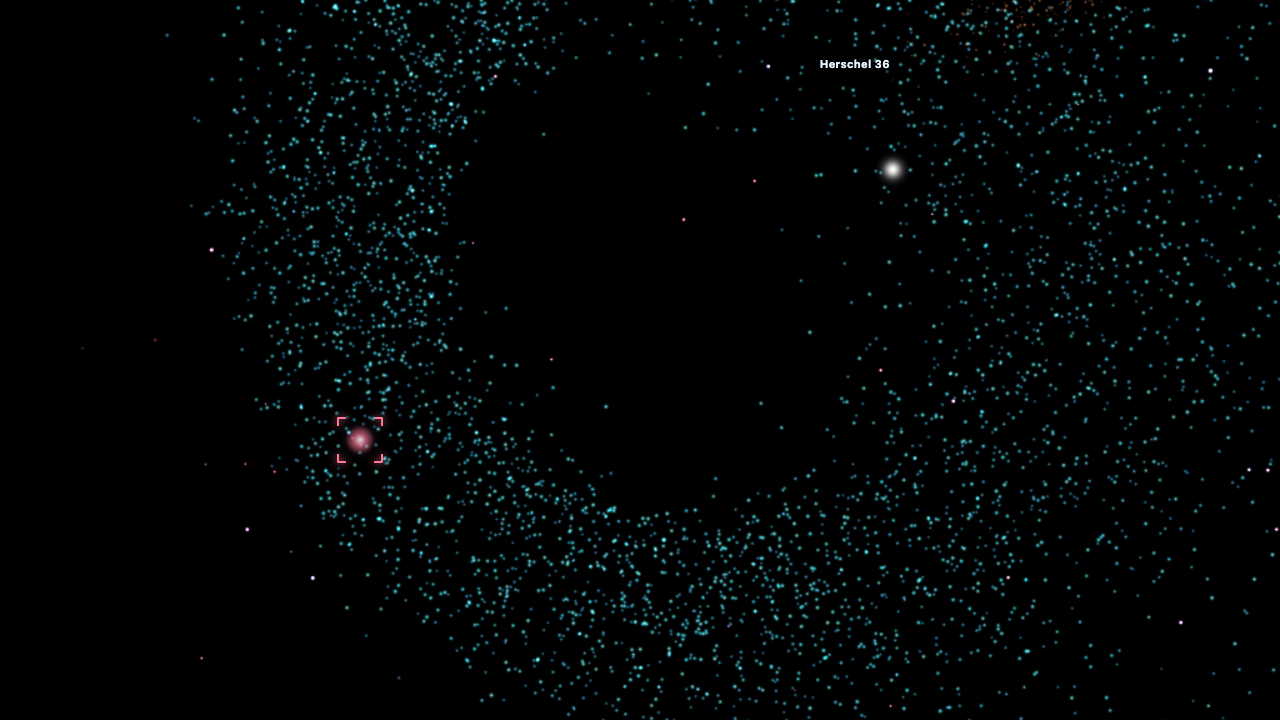 Lagoon Nebula spatial reconstruction around Herschel 36