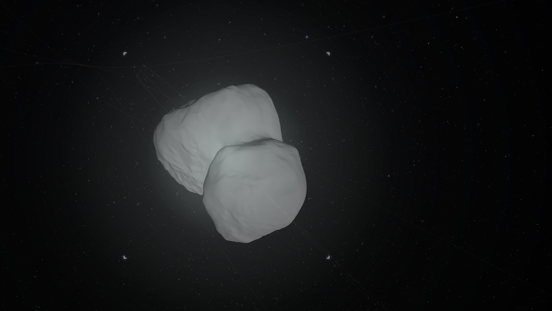 Comet 67P/Churyumov–Gerasimenko’s two-lobed shape reconstructed from Rosetta observations.