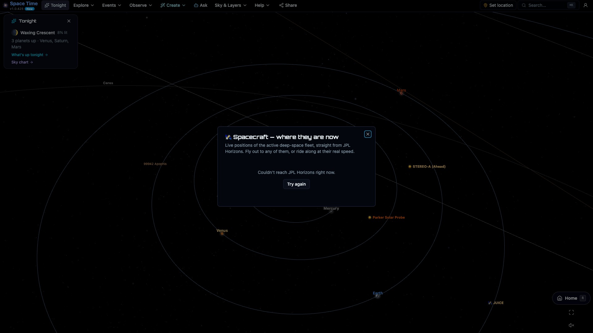 Spacecraft trajectories through the solar system