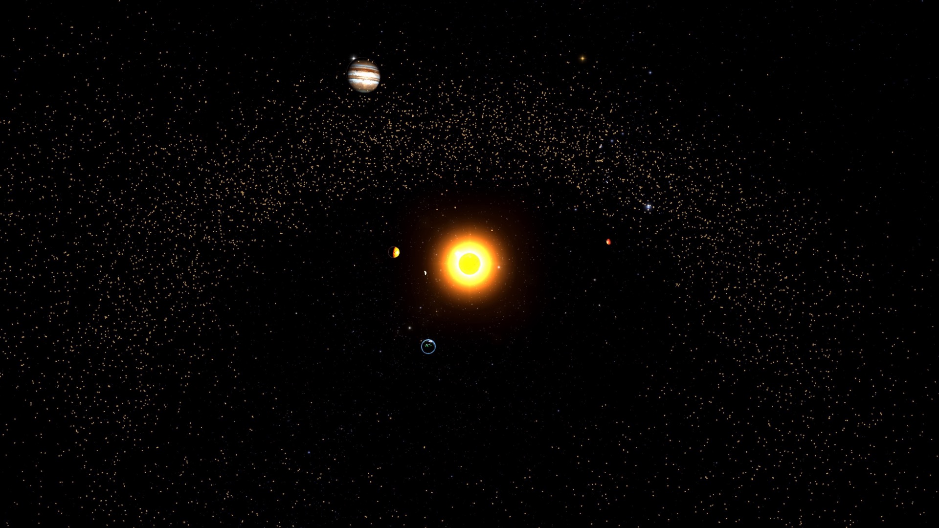 Thousands of real numbered asteroids drawing the true main belt between Mars and Jupiter